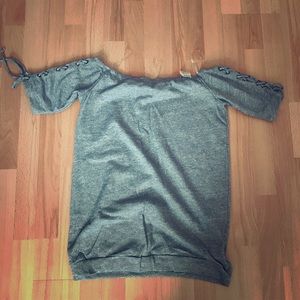 SWEATSHIRT MATERIAL TOP